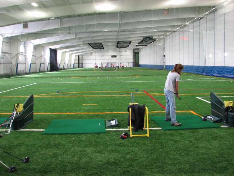 indoor golf driving range